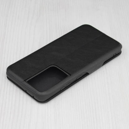 Husa de protectie Techsuit Safe Wallet Plus compatibila cu Samsung Galaxy S21 Ultra 5G, acoperire spate, negru