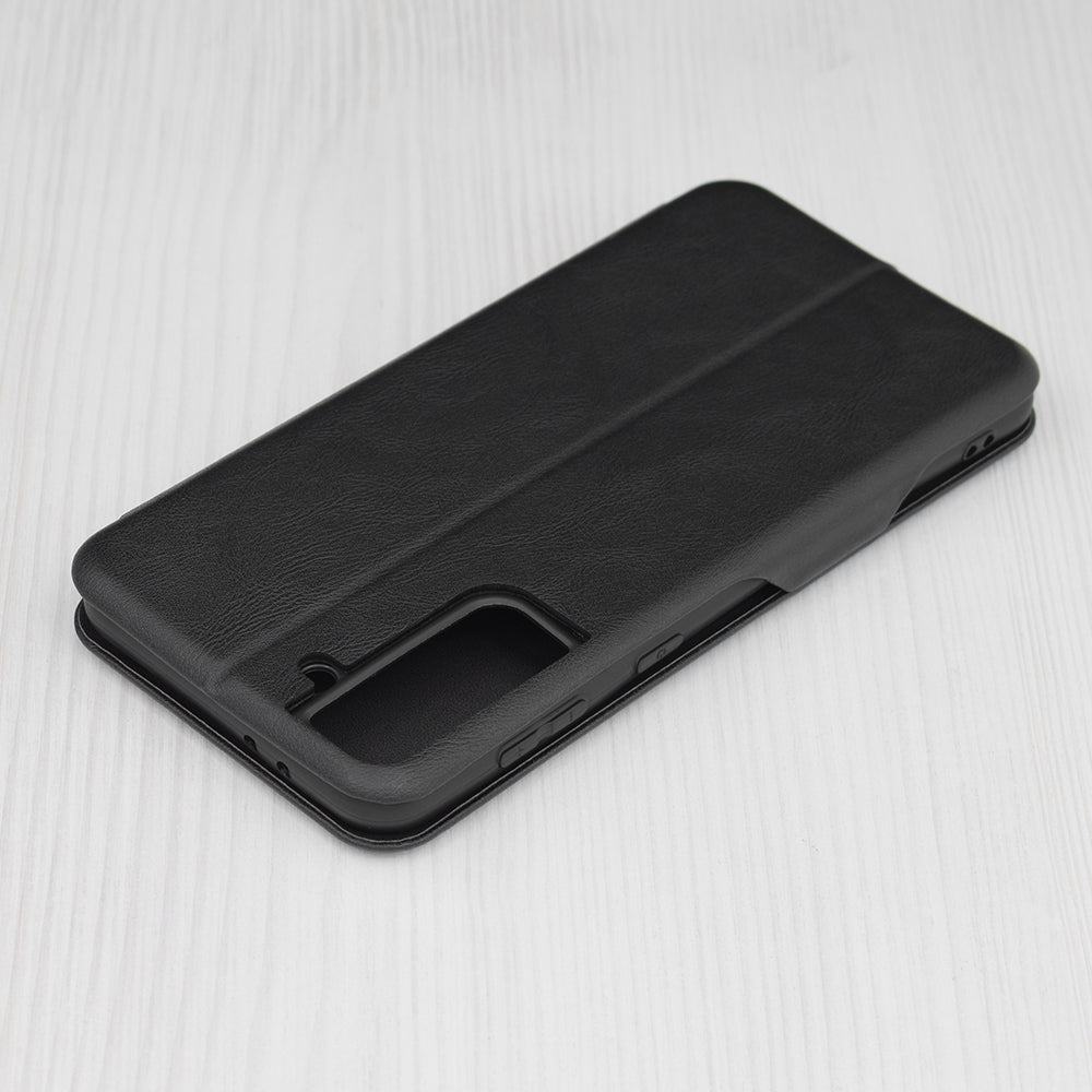 Husa de protectie Techsuit Safe Wallet Plus compatibila cu Samsung Galaxy S21 Plus 5G, acoperire spate, negru
