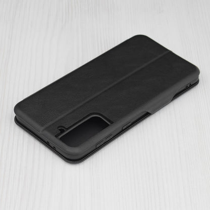 Husa de protectie Techsuit Safe Wallet Plus compatibila cu Samsung Galaxy S21 Plus 5G, acoperire spate, negru