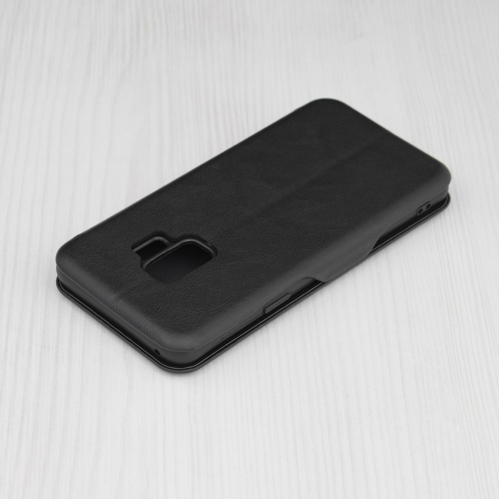 Husa de protectie Techsuit Safe Wallet Plus compatibila cu Samsung Galaxy S9, acoperire spate, negru