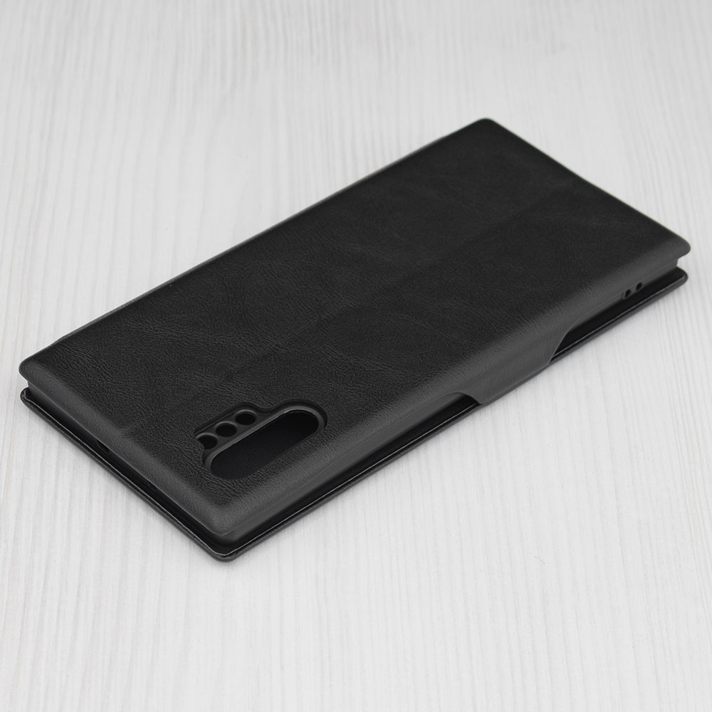 Husa de protectie Techsuit Safe Wallet Plus compatibila cu Samsung Galaxy Note 10 Plus 5G, acoperire spate, negru