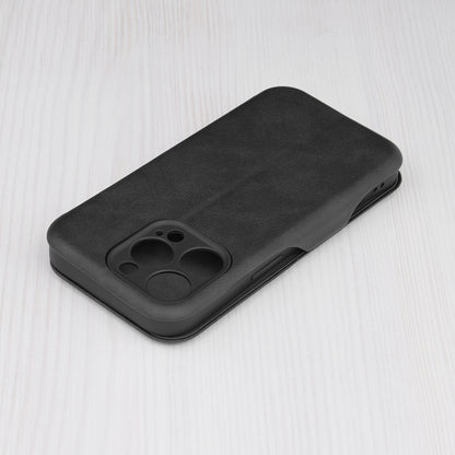 Husa de protectie Techsuit Safe Wallet Plus compatibila cu Apple iPhone 14 Pro, acoperire spate, negru