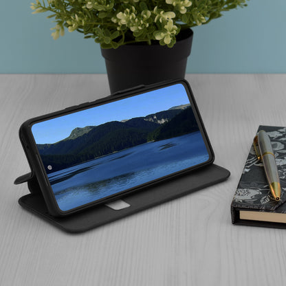 Husa de protectie Techsuit Safe Wallet Plus compatibila cu Apple iPhone 14 Pro, acoperire spate, negru