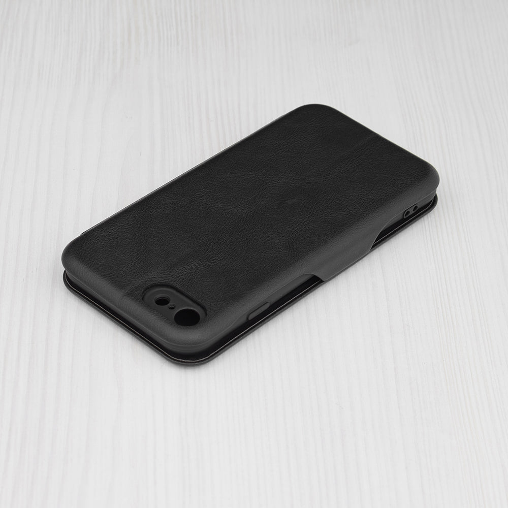 Husa de protectie Techsuit Safe Wallet Plus compatibila cu Apple iPhone 7, acoperire spate, negru