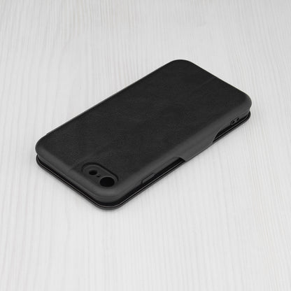 Husa de protectie Techsuit Safe Wallet Plus compatibila cu Apple iPhone SE 2022, acoperire spate, negru