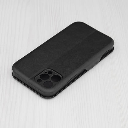 Husa de protectie Techsuit Safe Wallet Plus compatibila cu Apple iPhone 12 Pro, acoperire spate, negru