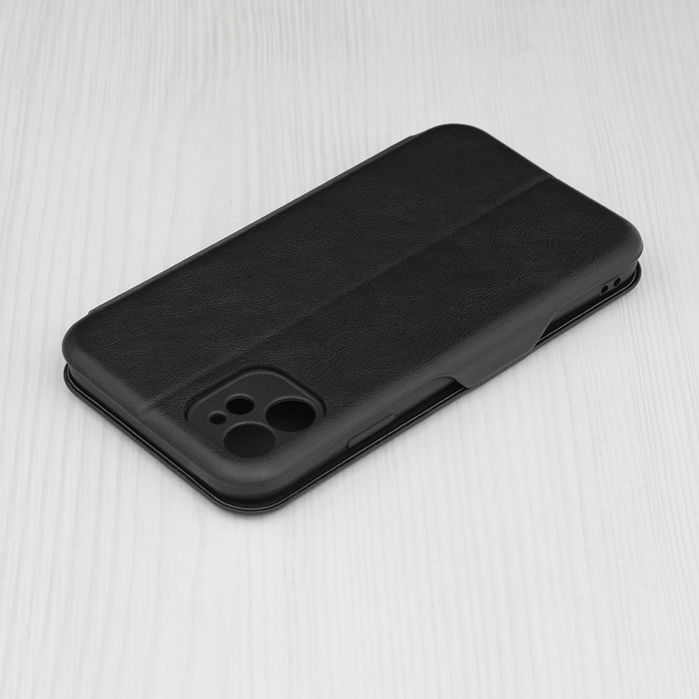 Husa de protectie Techsuit Safe Wallet Plus compatibila cu Apple iPhone 11, acoperire spate, negru