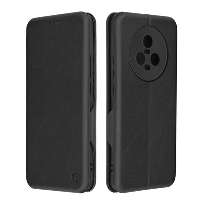 Husa de protectie Techsuit Safe Wallet Plus compatibila cu Honor Magic5, acoperire spate, negru
