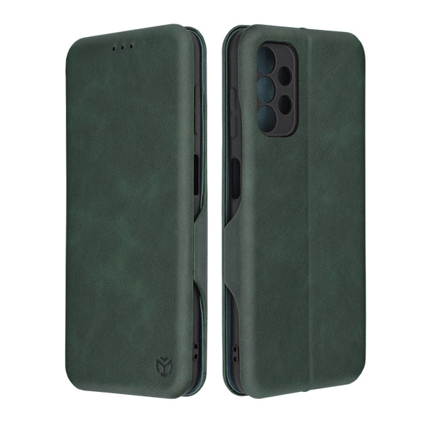 Husa de protectie Techsuit Safe Wallet Plus compatibila cu Samsung Galaxy A13 4G, acoperire spate, verde