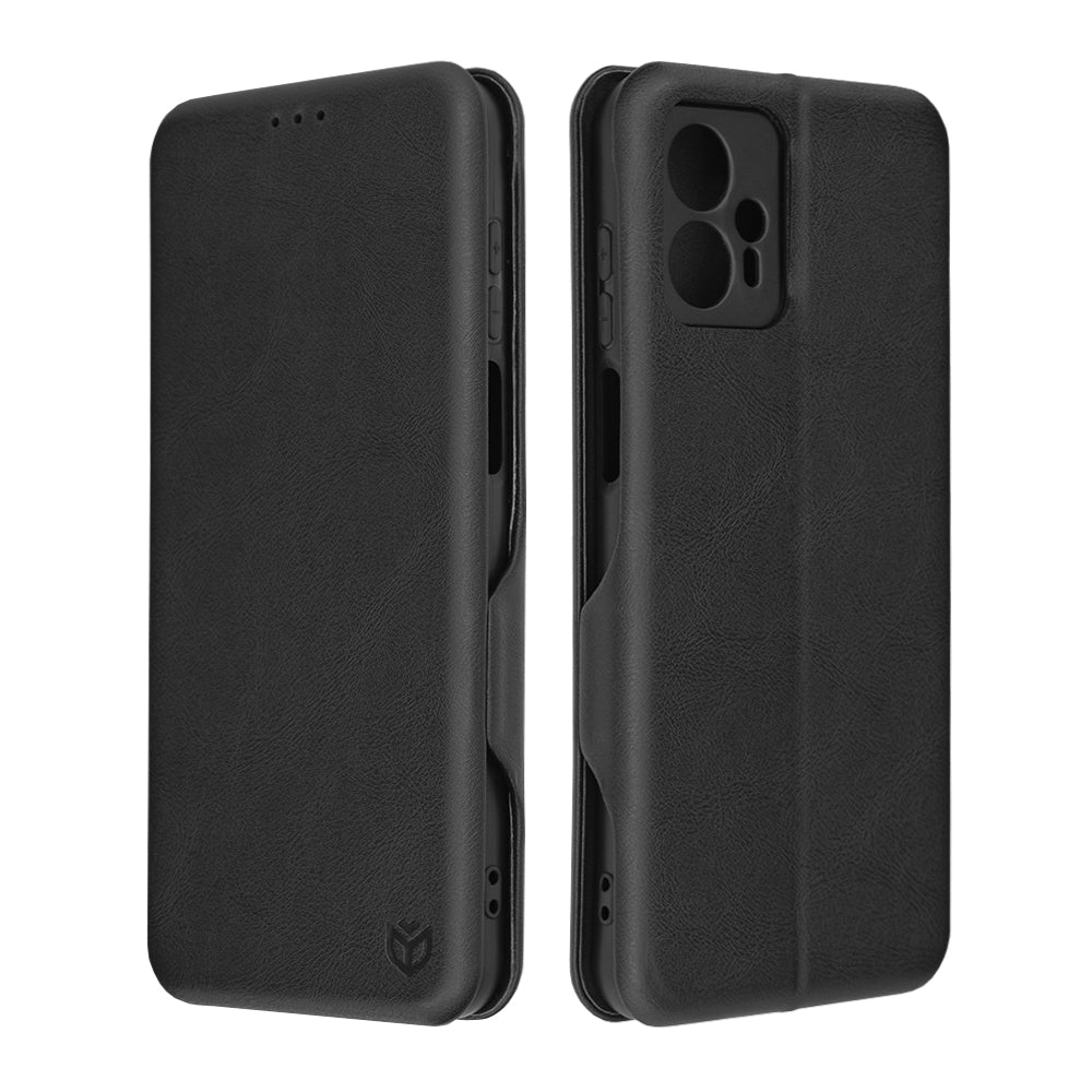 Husa de protectie Techsuit Safe Wallet Plus compatibila cu Motorola Moto G13, acoperire spate, negru