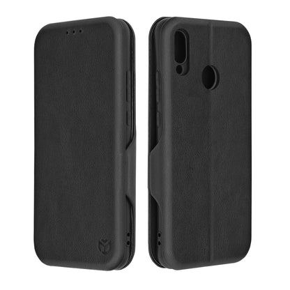 Husa de protectie Techsuit Safe Wallet Plus compatibila cu Huawei P20 Lite, acoperire spate, negru