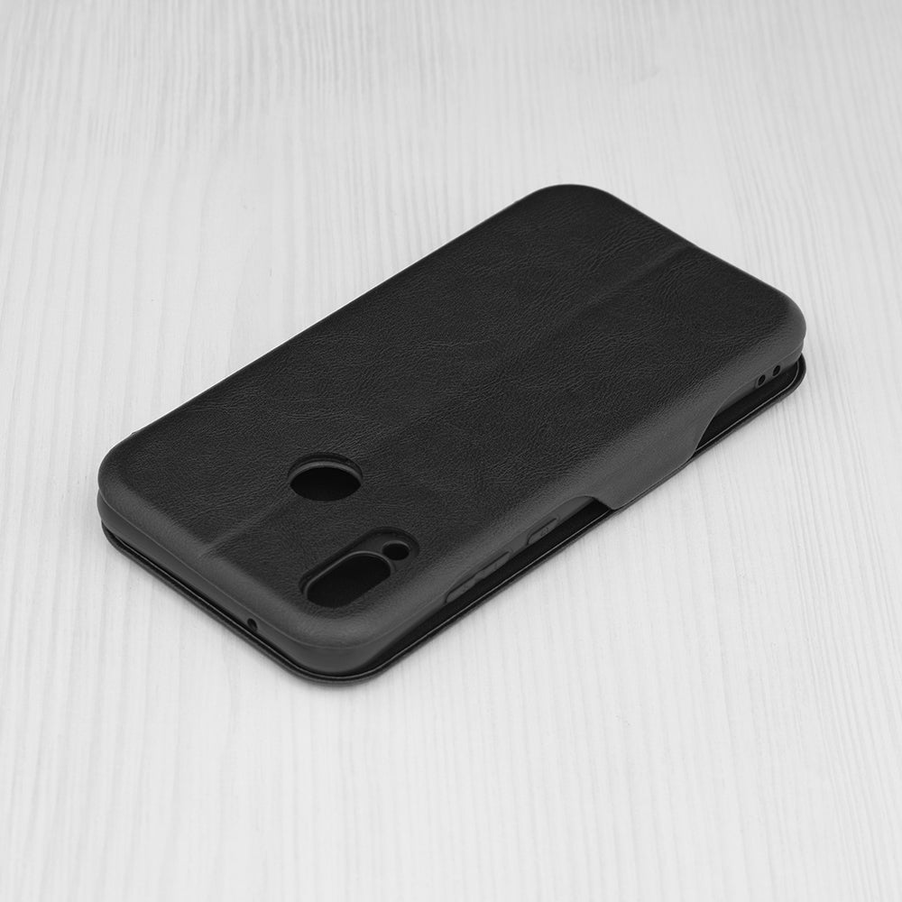 Husa de protectie Techsuit Safe Wallet Plus compatibila cu Huawei P20 Lite, acoperire spate, negru