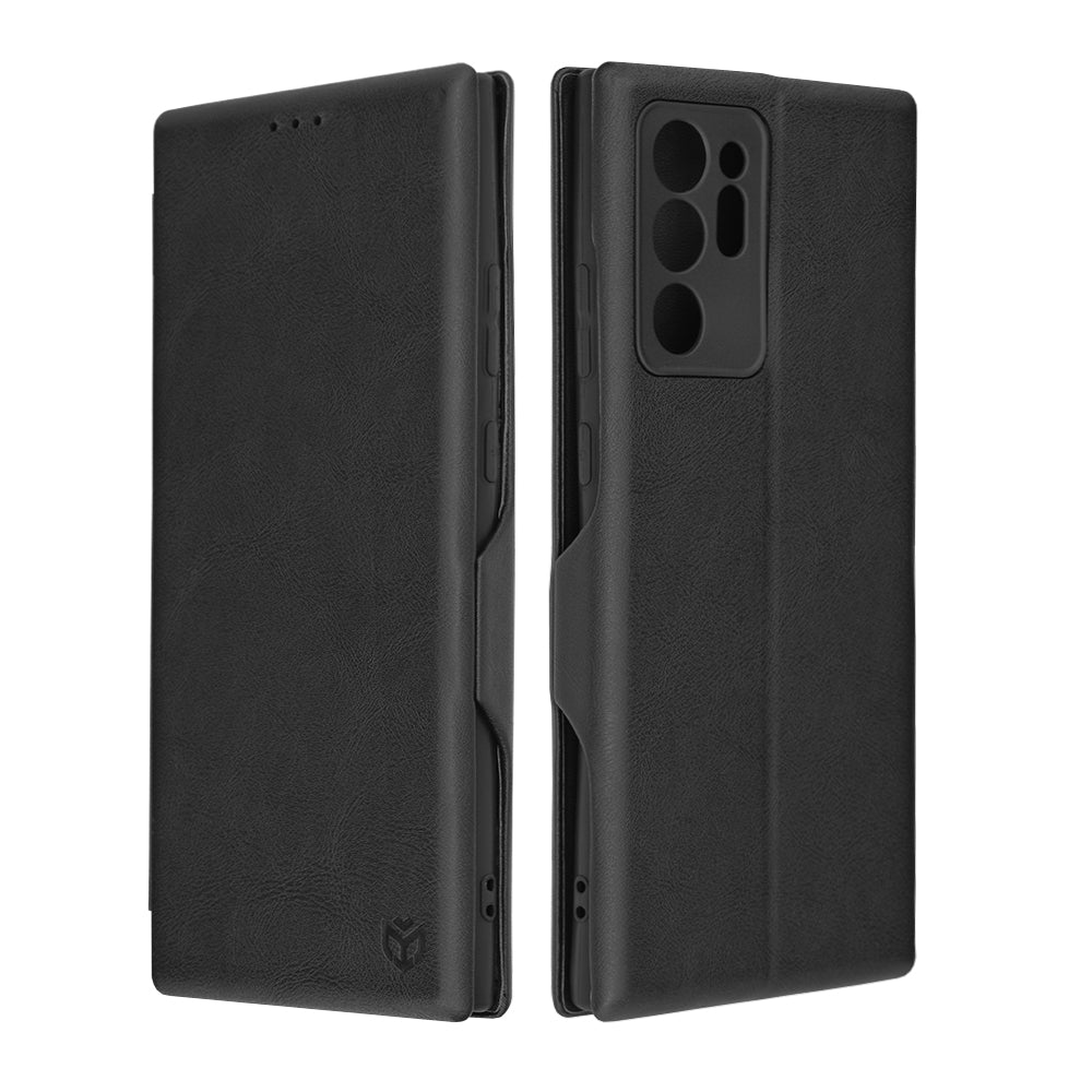 Husa de protectie Techsuit Safe Wallet Plus compatibila cu Samsung Galaxy Note 20 Ultra 4G, acoperire spate, negru