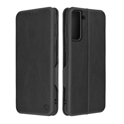 Husa de protectie Techsuit Safe Wallet Plus compatibila cu Samsung Galaxy S21 Plus 5G, acoperire spate, negru