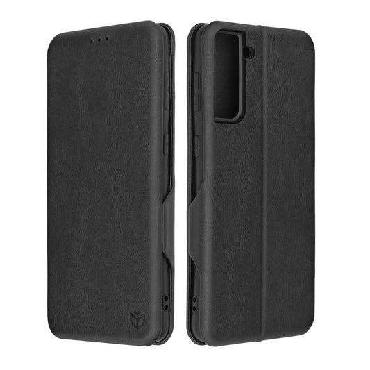 Husa de protectie Techsuit Safe Wallet Plus compatibila cu Samsung Galaxy S21 Plus 5G, acoperire spate, negru