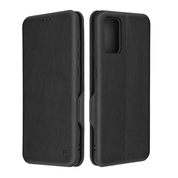 Husa de protectie Techsuit Safe Wallet Plus compatibila cu Samsung Galaxy S20 5G, acoperire spate, negru