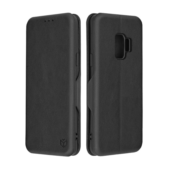 Husa de protectie Techsuit Safe Wallet Plus compatibila cu Samsung Galaxy S9, acoperire spate, negru