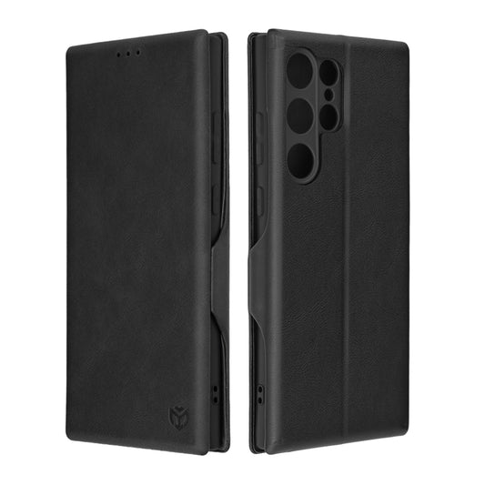 Husa de protectie Techsuit Safe Wallet Plus compatibila cu Samsung Galaxy S23 Ultra, acoperire spate, negru