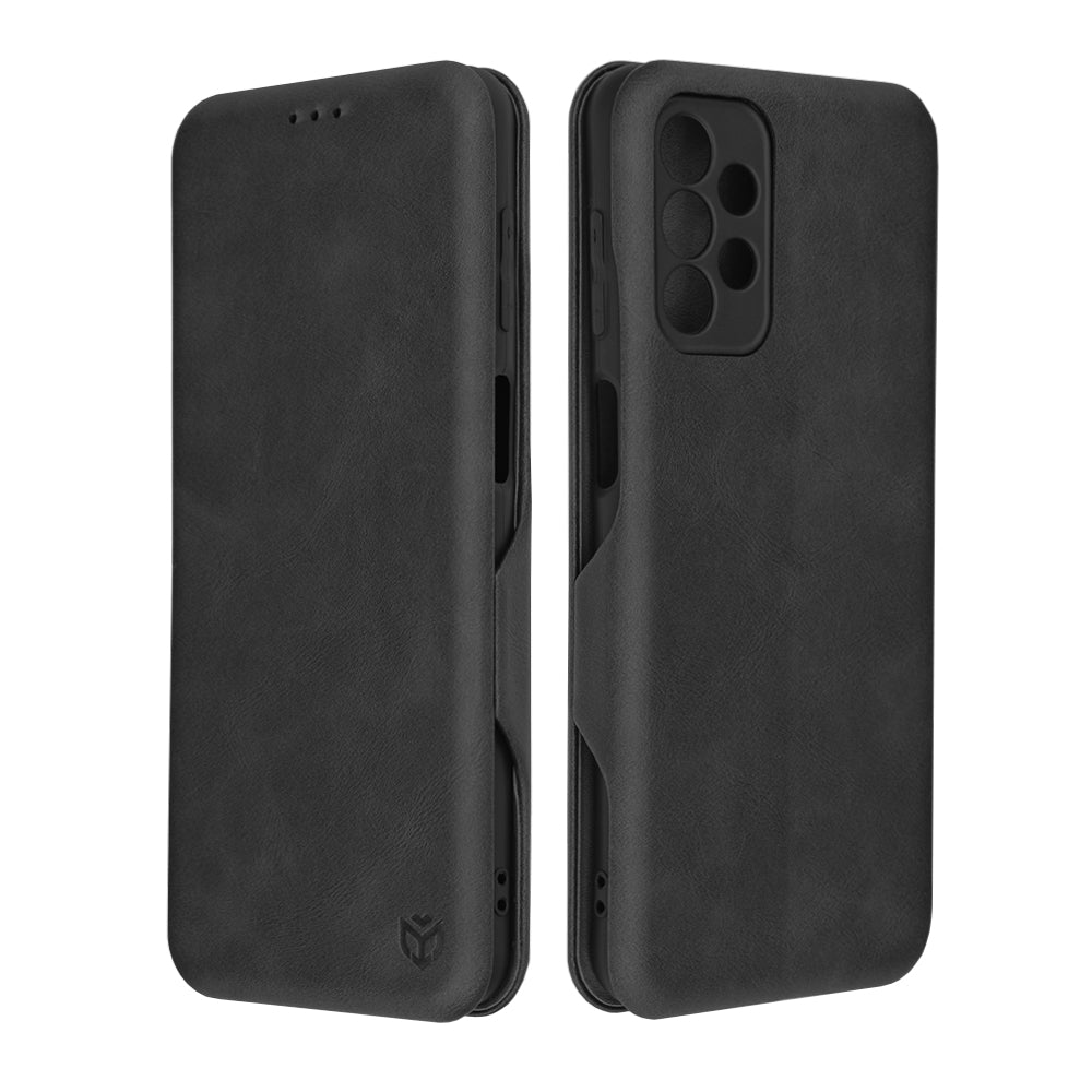 Husa de protectie Techsuit Safe Wallet Plus compatibila cu Samsung Galaxy A23 5G, acoperire spate, negru