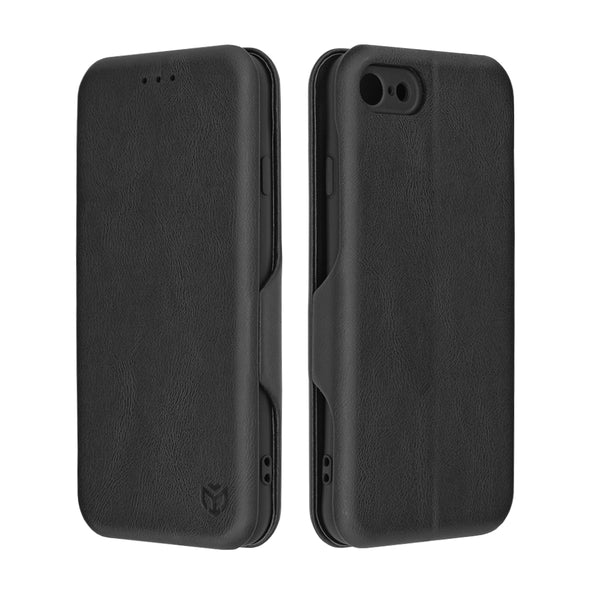 Husa de protectie Techsuit Safe Wallet Plus compatibila cu Apple iPhone 7, acoperire spate, negru