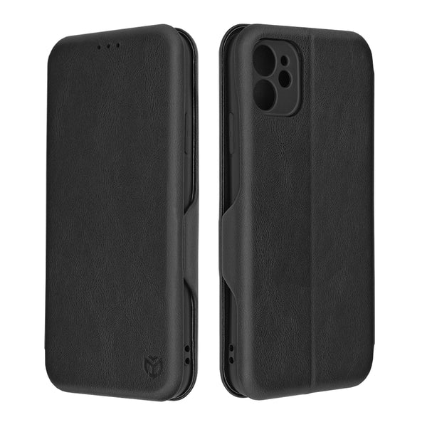 Husa de protectie Techsuit Safe Wallet Plus compatibila cu Apple iPhone 11, acoperire spate, negru