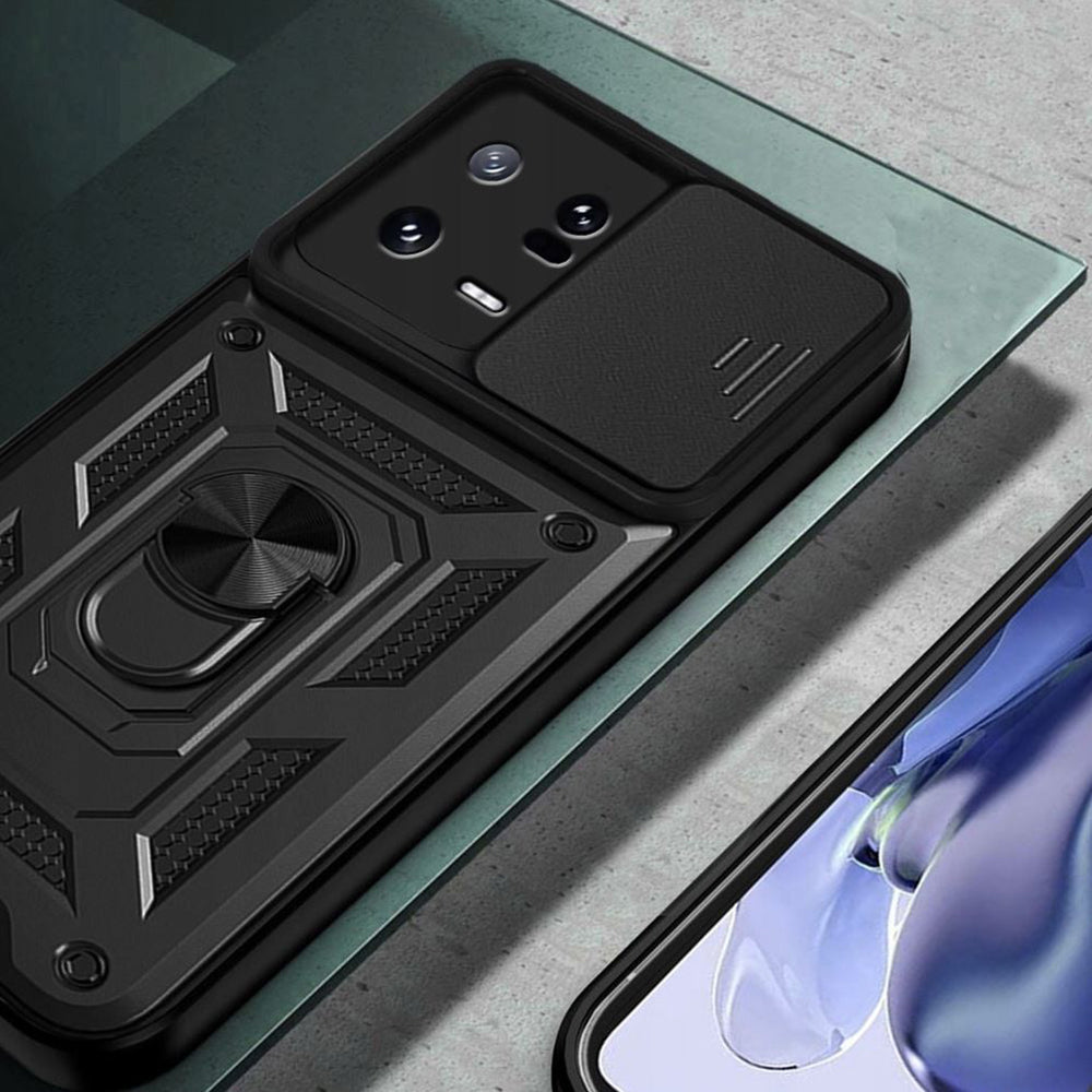 Husa de protectie Techsuit CamShield Series compatibila cu Xiaomi 13, acoperire spate, negru