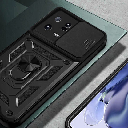 Husa de protectie Techsuit CamShield Series compatibila cu Xiaomi 13, acoperire spate, negru