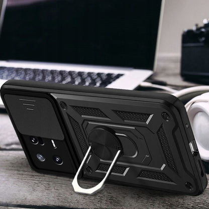 Husa de protectie Techsuit CamShield Series compatibila cu Xiaomi 13, acoperire spate, negru