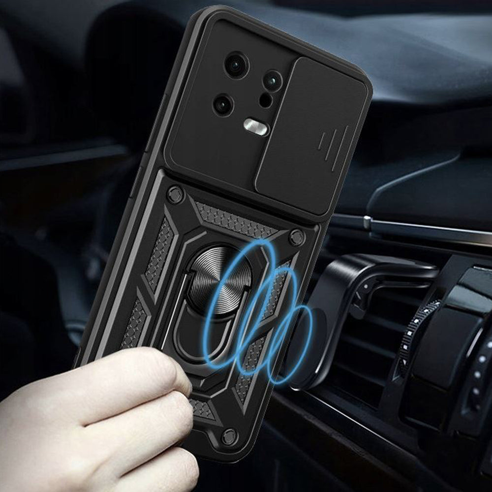 Husa de protectie Techsuit CamShield Series compatibila cu Xiaomi 13, acoperire spate, negru