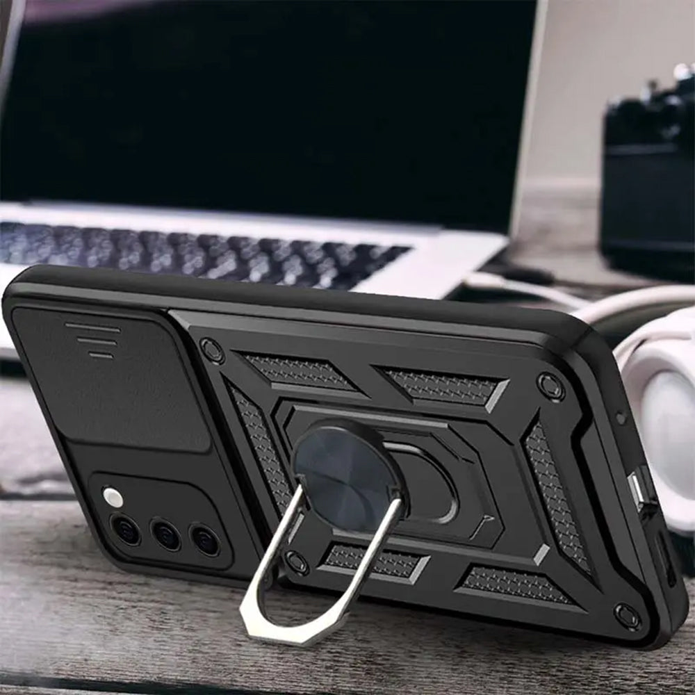 Husa de protectie Techsuit CamShield Series compatibila cu Samsung Galaxy S20 FE, acoperire spate, negru