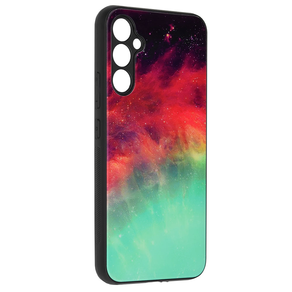 Husa de protectie Techsuit Glaze Series compatibila cu Samsung Galaxy A35 5G, acoperire spate, Blue Nebula