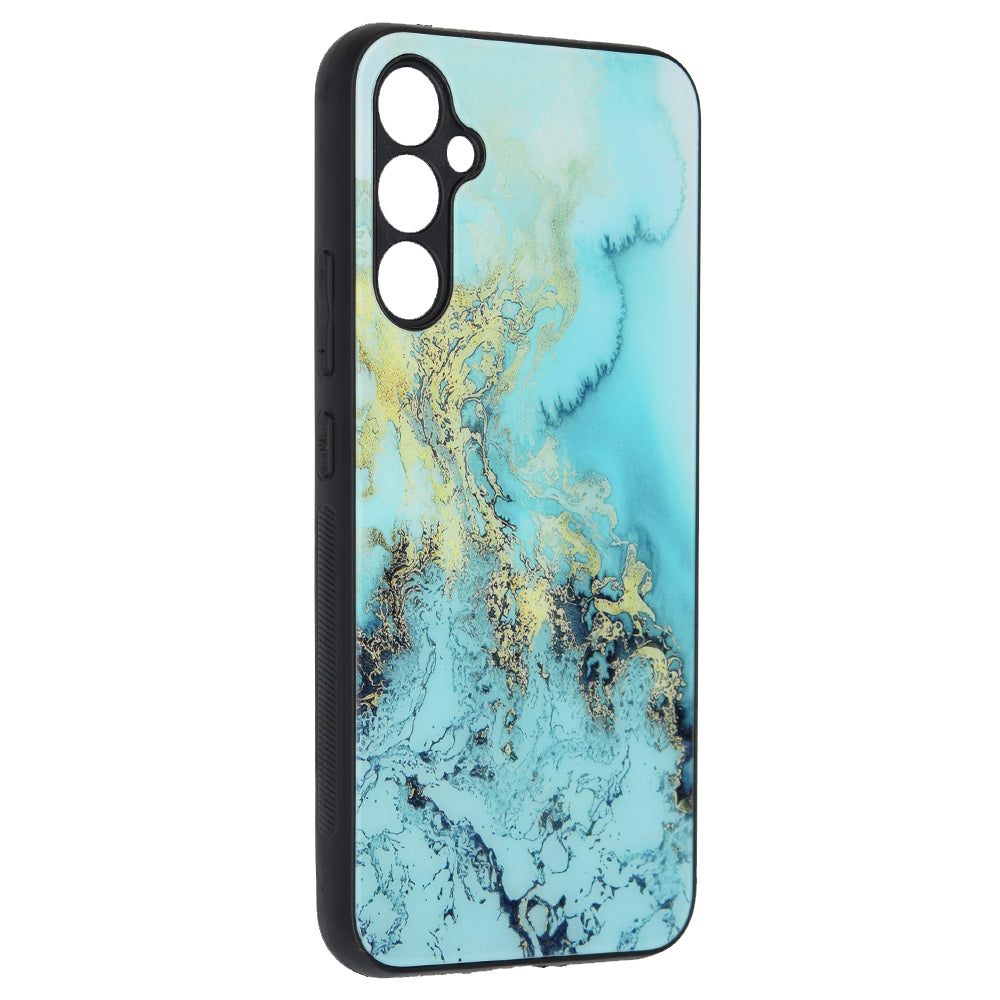 Husa de protectie Techsuit Glaze Series compatibila cu Samsung Galaxy A34 5G, acoperire spate, Red Nebula