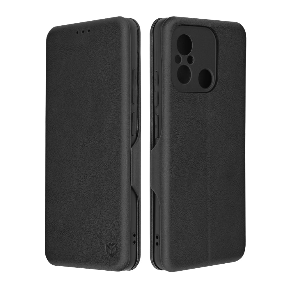 Husa de protectie Techsuit Safe Wallet Plus compatibila cu Xiaomi Redmi 12C, acoperire spate, negru