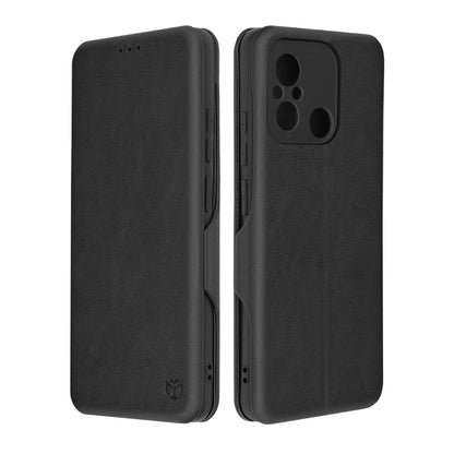 Husa de protectie Techsuit Safe Wallet Plus compatibila cu Xiaomi Redmi 12C, acoperire spate, negru