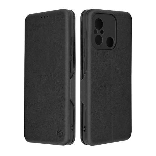 Husa de protectie Techsuit Safe Wallet Plus compatibila cu Xiaomi Redmi 12C, acoperire spate, negru