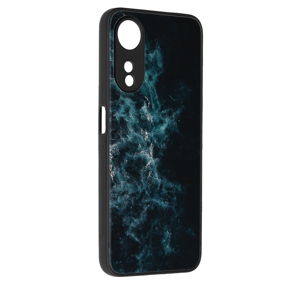 Husa de protectie Techsuit Glaze Series compatibila cu Oppo A17, acoperire spate, Red Nebula