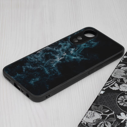 Husa de protectie Techsuit Glaze Series compatibila cu Oppo A17, acoperire spate, Red Nebula