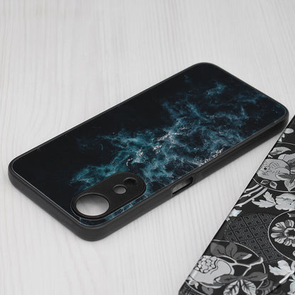 Husa de protectie Techsuit Glaze Series compatibila cu Oppo A17, acoperire spate, Red Nebula