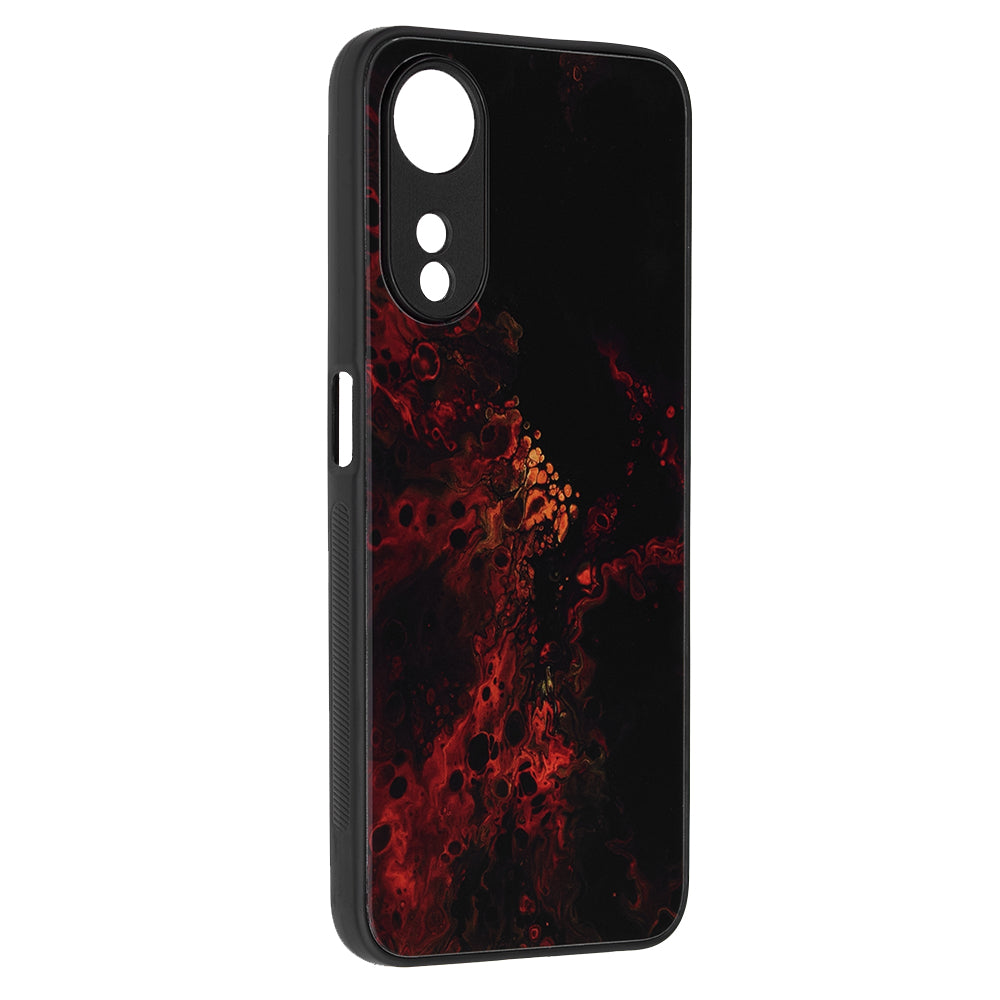 Husa de protectie Techsuit Glaze Series compatibila cu Oppo A17, acoperire spate, Fiery Ocean