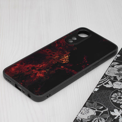 Husa de protectie Techsuit Glaze Series compatibila cu Oppo A17, acoperire spate, Fiery Ocean