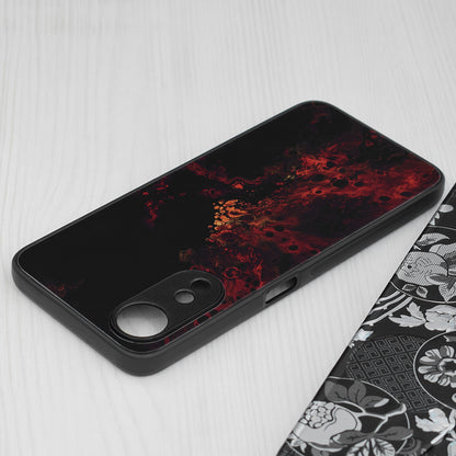 Husa de protectie Techsuit Glaze Series compatibila cu Oppo A58 5G, acoperire spate, Fiery Ocean