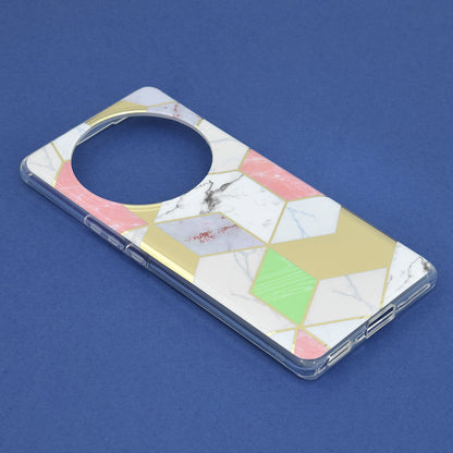 Husa de protectie Techsuit Marble Series compatibila cu Honor 90 SMART, acoperire spate, Green Hex