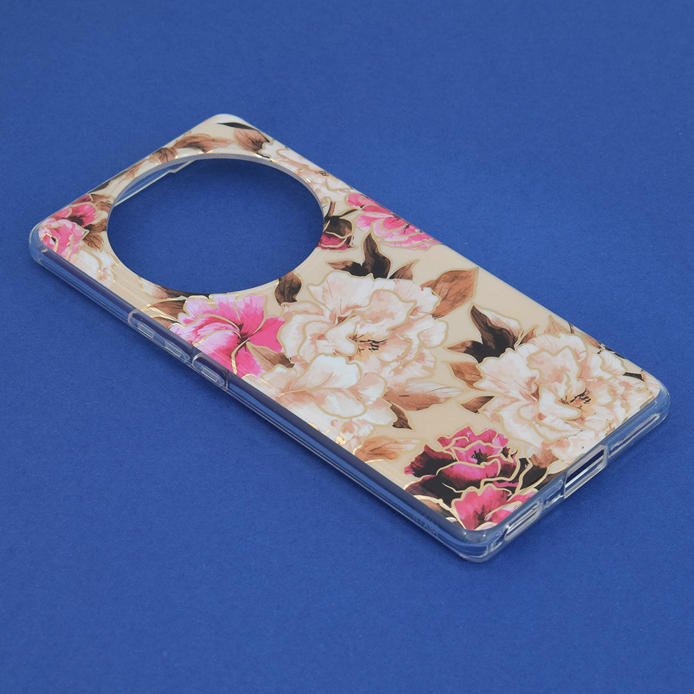 Husa de protectie Techsuit Marble Series compatibila cu Honor 90 SMART, acoperire spate, Bloom of Ruth, Gray