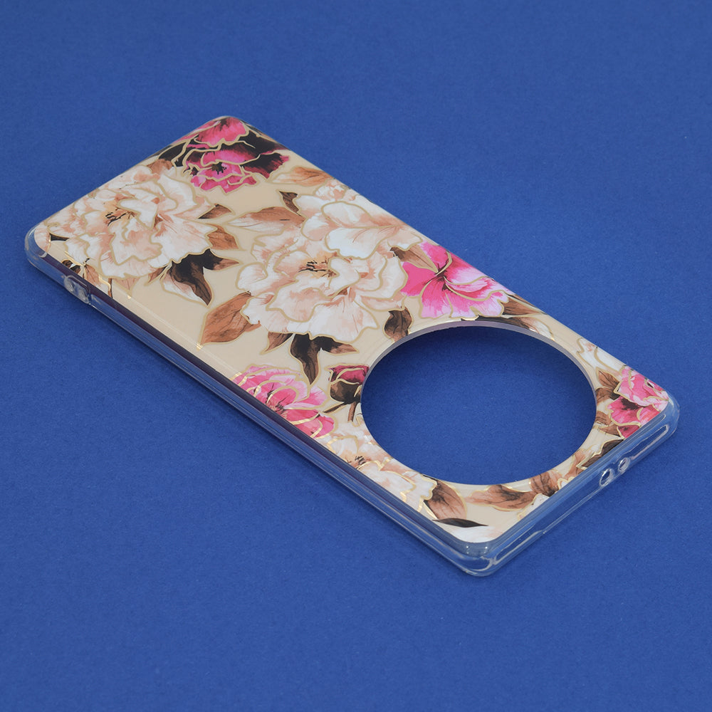 Husa de protectie Techsuit Marble Series compatibila cu Honor 90 SMART, acoperire spate, Bloom of Ruth, Gray