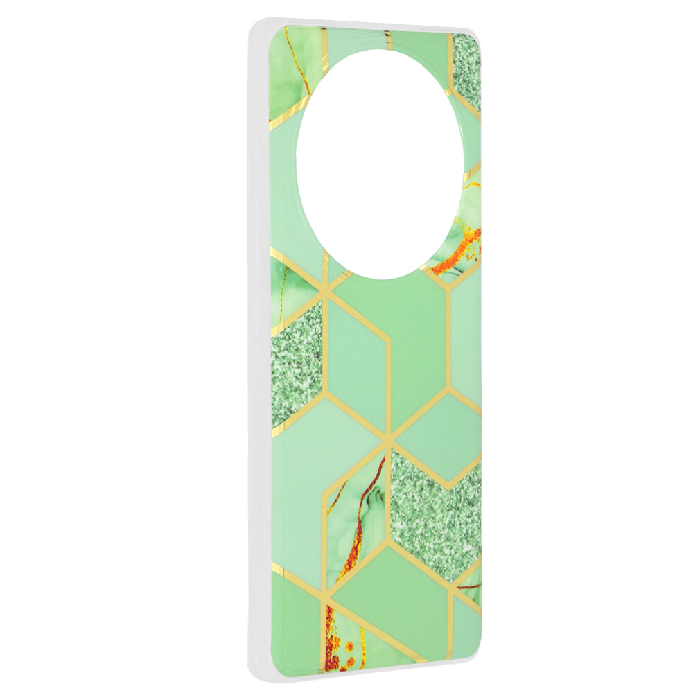 Husa de protectie Techsuit Marble Series compatibila cu Honor 50, acoperire spate, Purple Hex