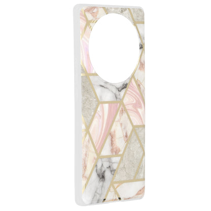 Husa de protectie Techsuit Marble Series compatibila cu Honor 90 SMART, acoperire spate, Chloe White