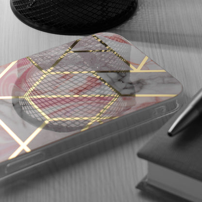 Husa de protectie Techsuit Marble Series compatibila cu Honor 90 SMART, acoperire spate, Chloe White