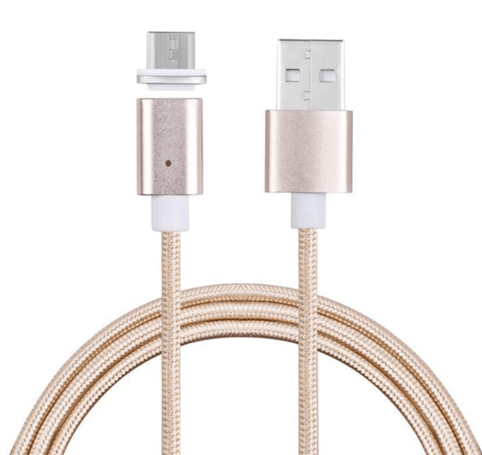 Cablu Date & Incarcare Magnetic cu Mufa Lightning (Auriu) 120 cm