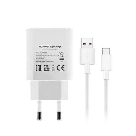 Incarcator Original HUAWEI Super Charge 5A + Cablu Tip C (Alb) HW-050450E00