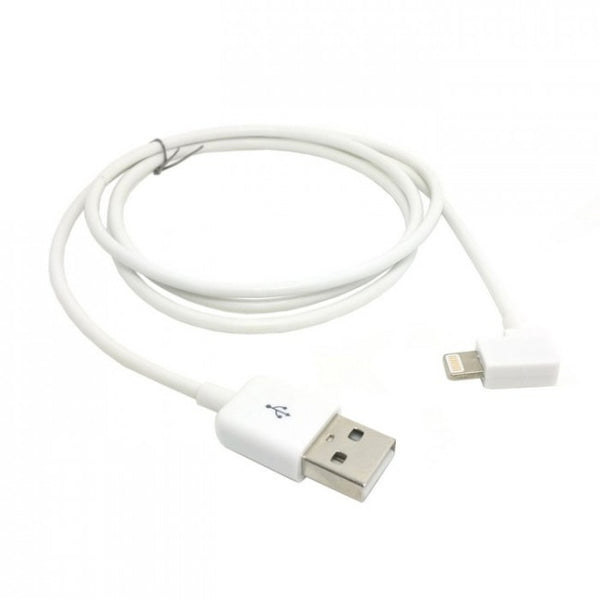 Cablu Date & Incarcare APPLE Lightning - 90 Grade (Alb) Forever